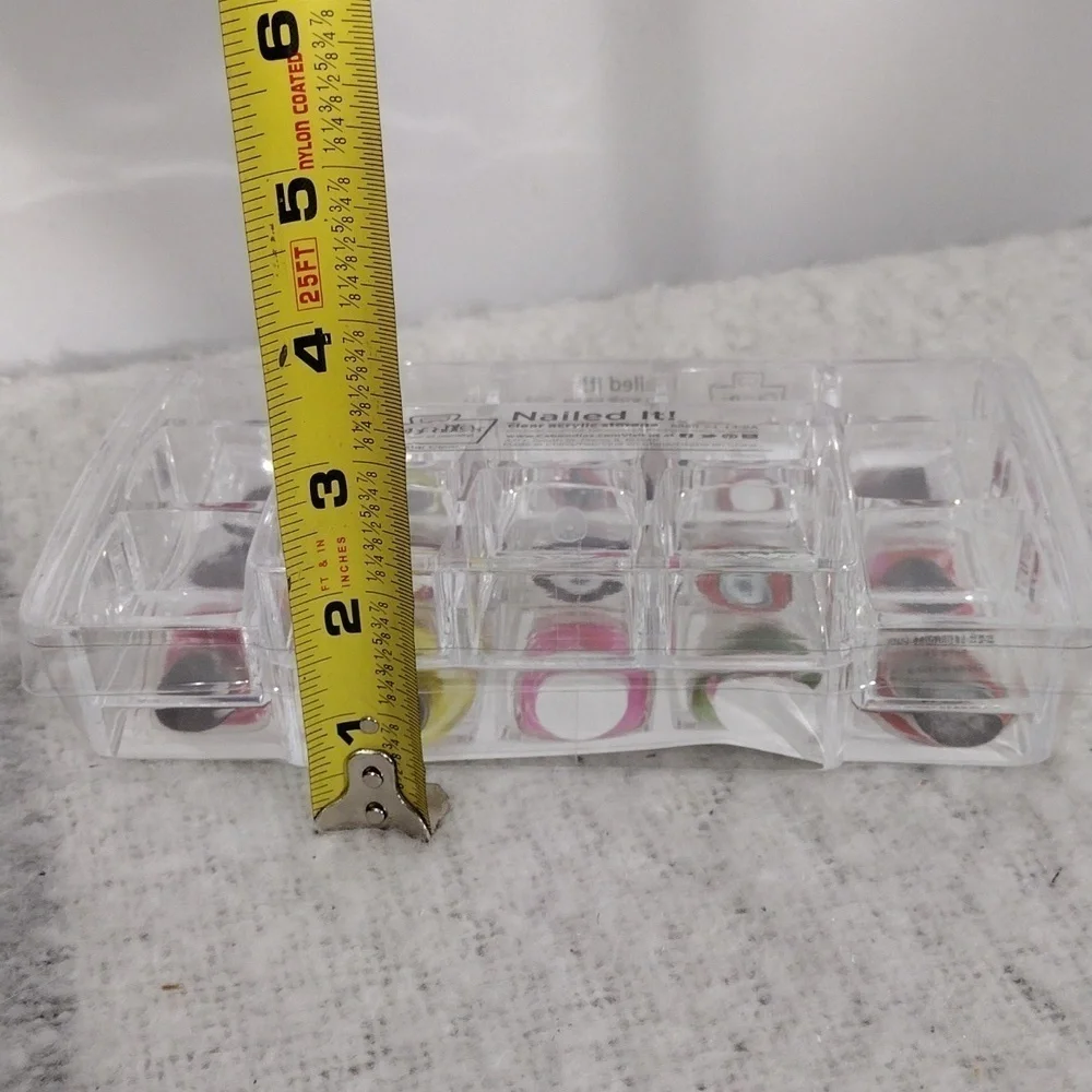 Bundle of 2 NWT CABOODLES, CLEAR ACRYLIC NAIL POLISH STORAGE ORGANIZER